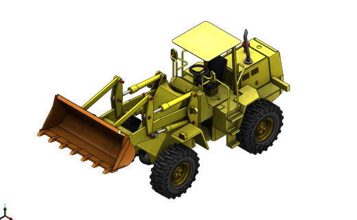 重型装载机比例模型3D图纸 Solidworks设计缩略图